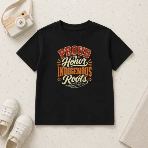 Premium Good Celebrate Indigenous Peoples Day With Typography Kids T-Shirt