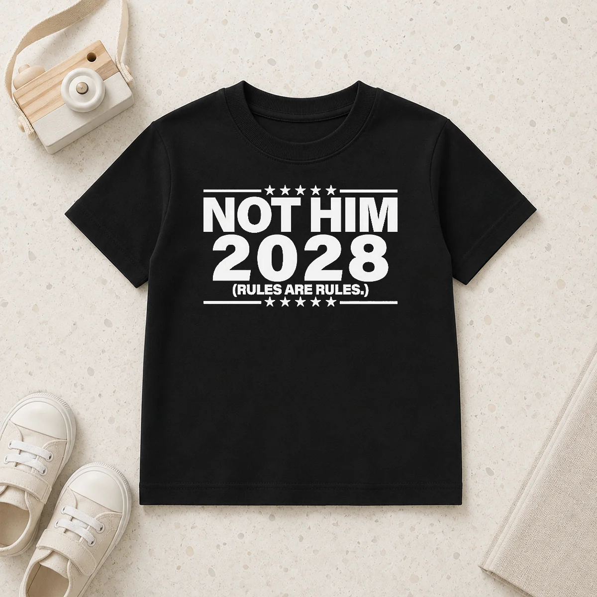Premium Not Him 2028 Rules Are Rules Political Kids T-Shirt