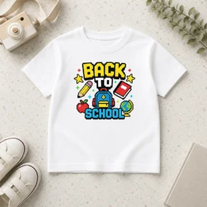 Premium Official Grunge Paint Drip Back To School Pink Black Kids T-Shirt