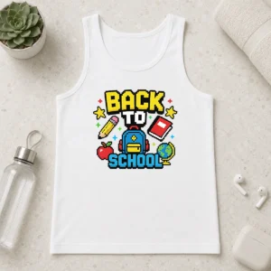 Premium Official Grunge Paint Drip Back To School Pink Black Tank Top
