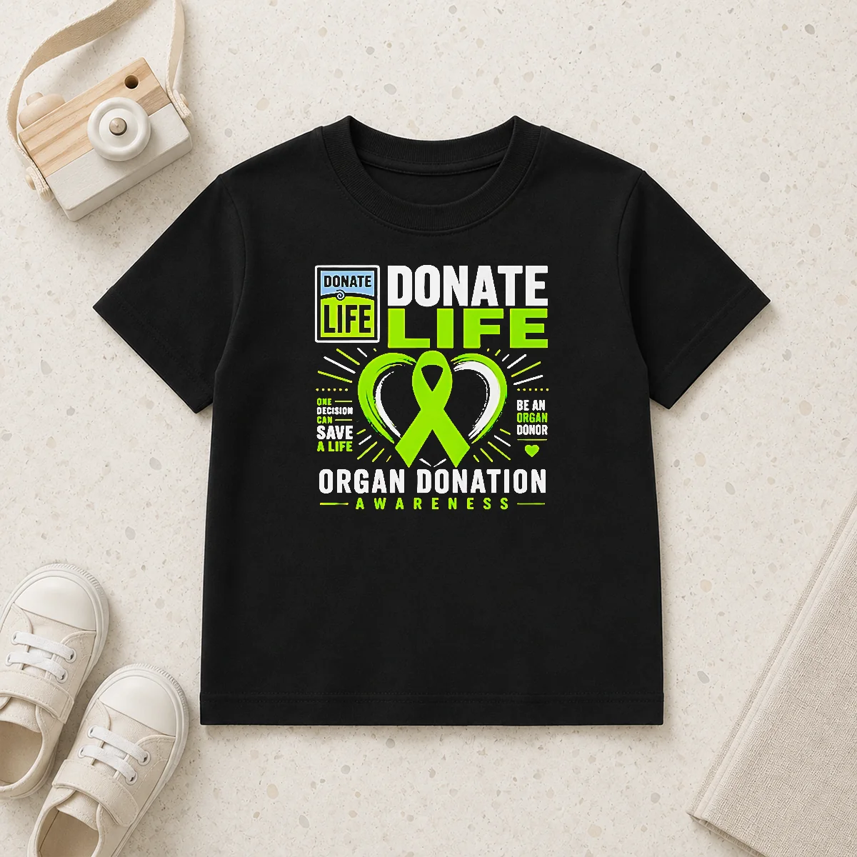 Premium Original Donate Life One Decision Can Save A Life Be An Organ Donor Organ Donation Awareness Kids T-Shirt