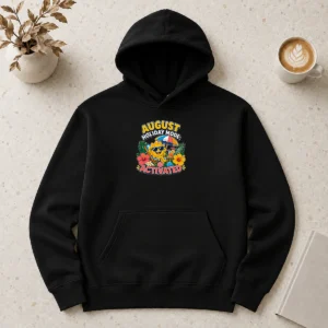 Premium Pretty August Holiday Vector With Summer Vibes Hoodie