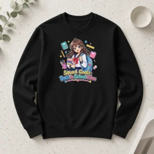 Pretty Official Back To School Anime Squad Goals Long Sleeve Shirt