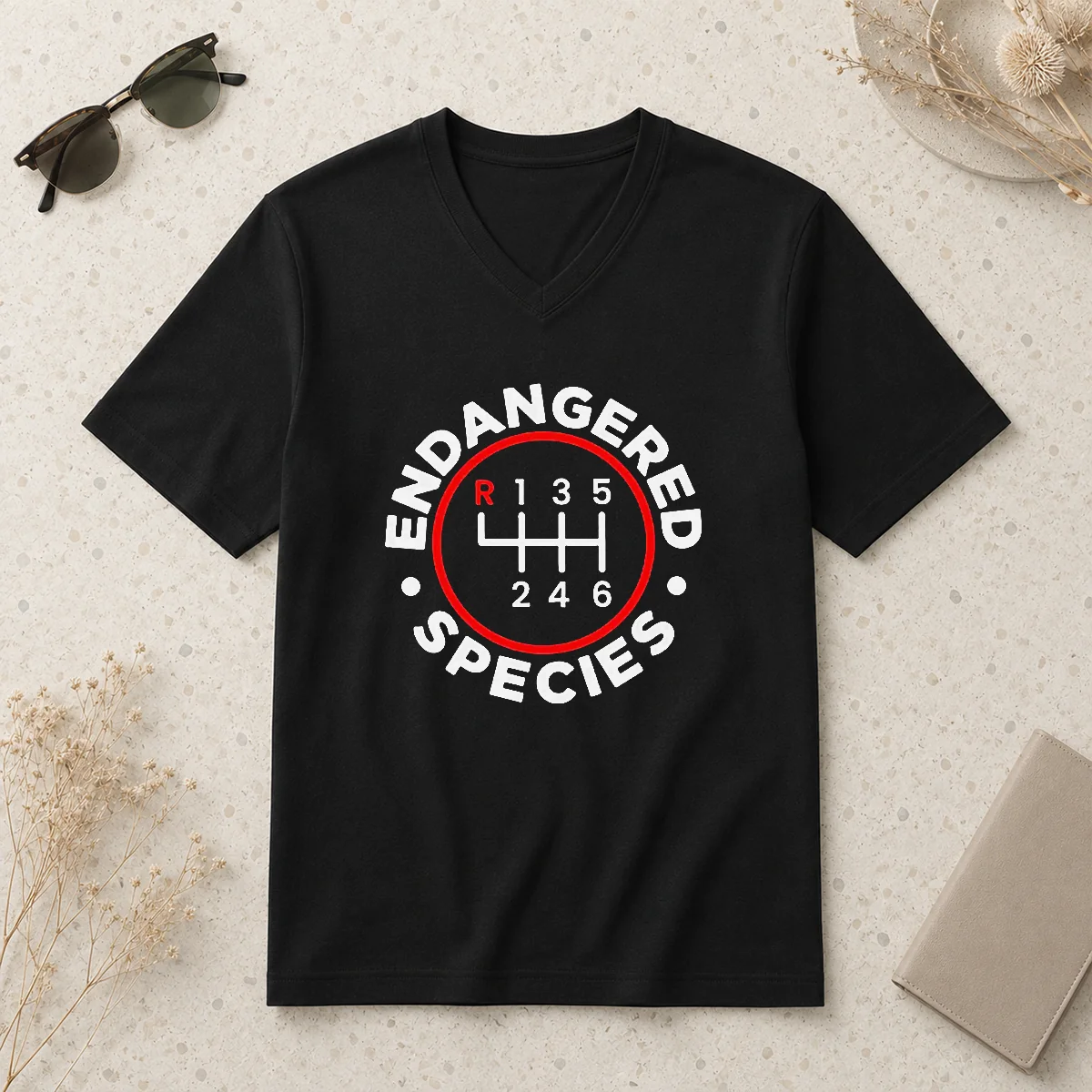 Pretty Pretty Endangered Species Funny Geek V-Neck Shirt Pretty Pretty Endangered Species Funny Geek V-Neck Shirt